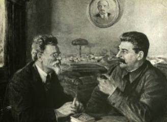 Iosif Stalin y León Trotsky